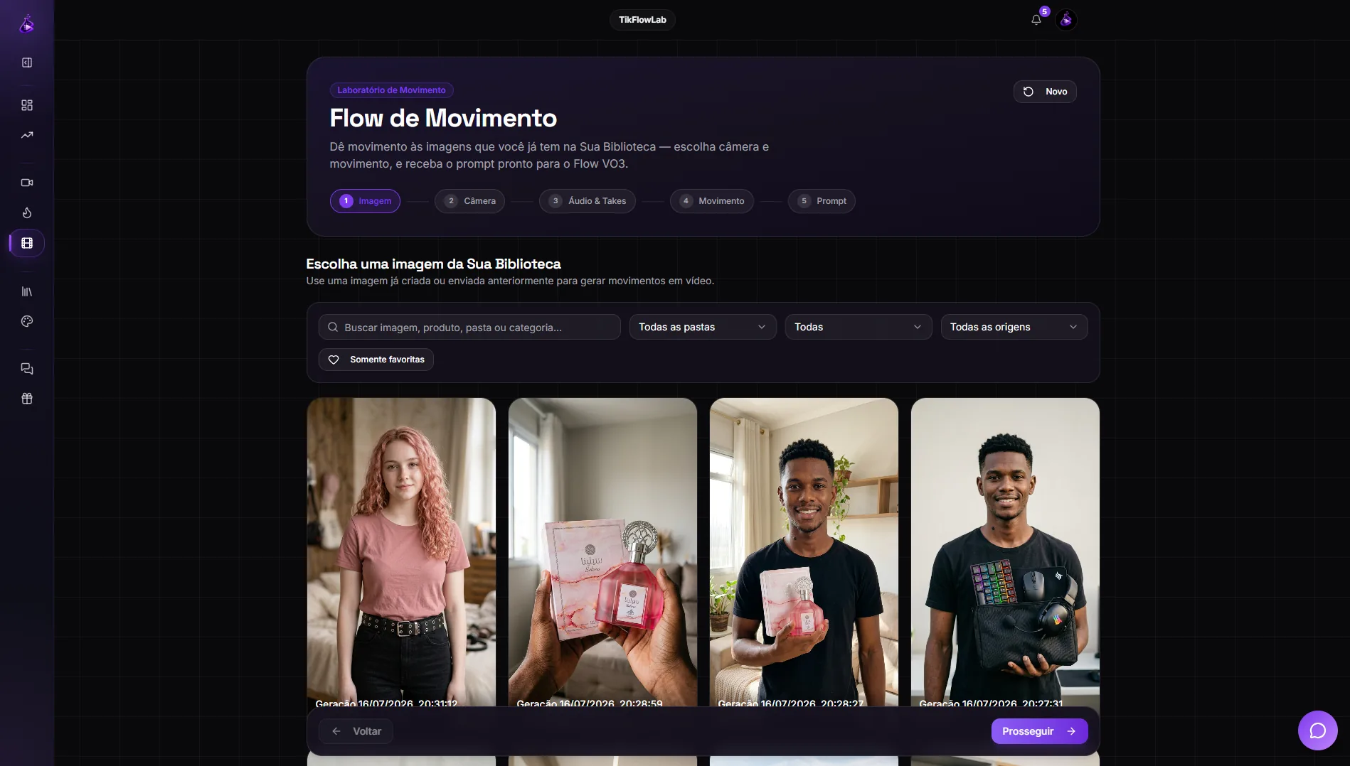 Flow de Movimento